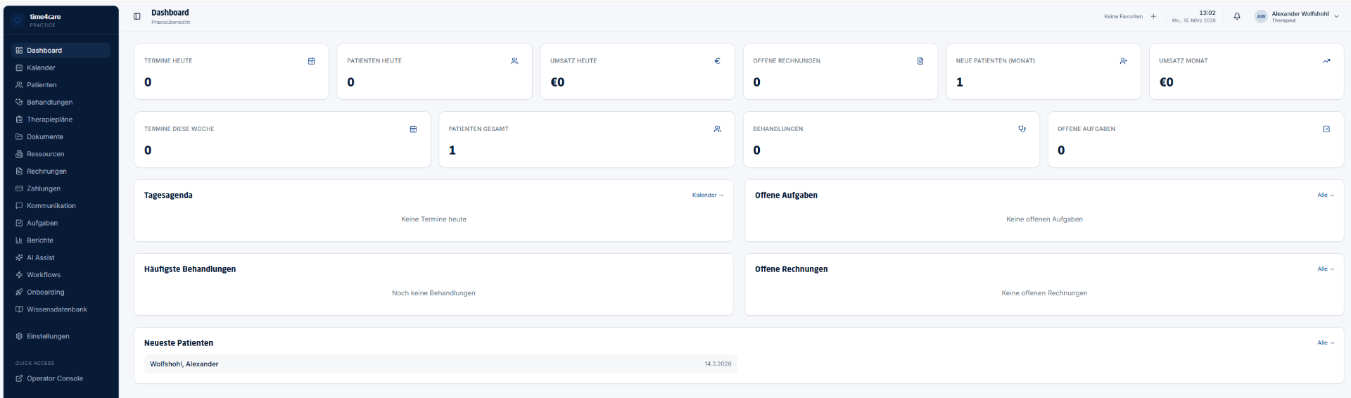 Time4care time4care – Praxissoftware für Heilpraktiker & Therapeuten